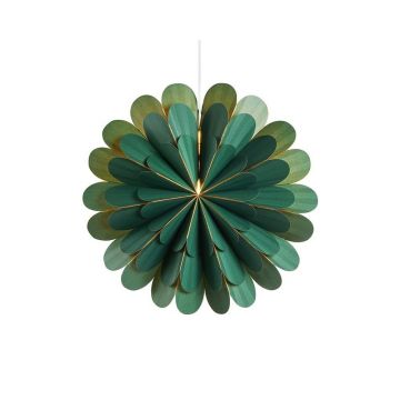 Decorațiune luminoasă verde ø 45 cm cu model de Crăciun Marigold – Markslöjd