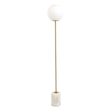 Lampadar alb/auriu (înălțime 156 cm) Medina – Light & Living