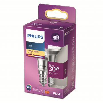 Bec LED Philips R39, 30 W, 150 Im, alb cald, 2700 K