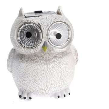 Lampa solara cu LED Owl, de gradina, 2 x LED, 9 cm