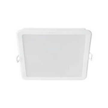 Spot patrat LED integrat Philips Meson, 16,5 W, 1200 lm, A+, IP20, lumina alba calda, 16.5 cm