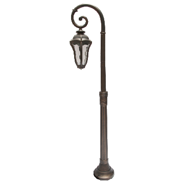 Stalp de iluminat ornamental, exterior, Baltimore 4, 1 x E27, IP44, max 60W