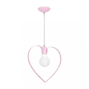 Suspensie Amore 99532, metal, 1 x E27,  60 W, roz, 31 cm