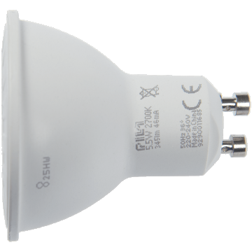 Bec Pila LED Philips, 4.7-50W, GU10, alb cald, 36D