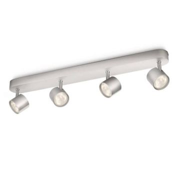 Spot Philips luminos cvadruplu Star bar, 4 x LED, 4.5W, aluminiu