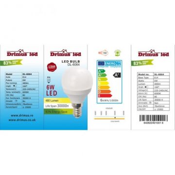 Bec Led E14 6W Lumina rece DL 6064