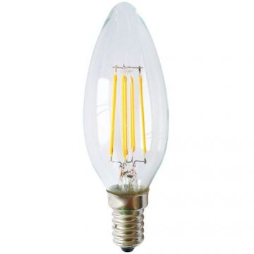 Bec LED E14 candle filament  4W