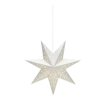 Decorațiune luminoasă argintie ø 45 cm cu model de Crăciun Solvalla – Markslöjd