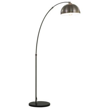 Lampă arcuită argintiu 170 cm 60 W E27