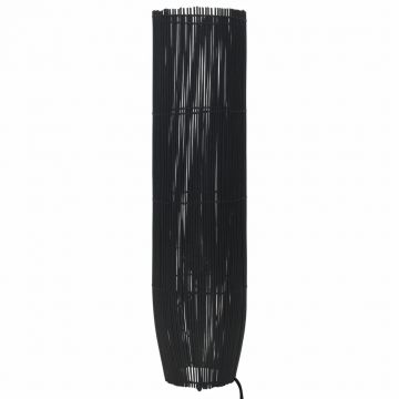 Lampă de podea negru 72 cm răchită E27