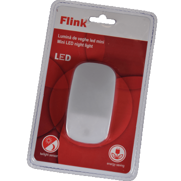 Lampa de veghe Flink mini mouse, cu senzor crepscular, 2 x 0.4 W