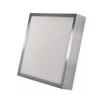 Plafonieră argintiu-lucios LED 22.5x22.5 cm Nexxo – EMOS