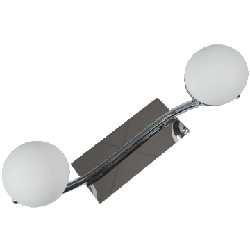 Plafoniera Horoz Hl7182l, aluminiu/sticla, 2 x LED, 4W, argintiu/alb