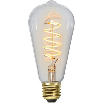 Bec LED/cu filament E27, cu lumină caldă și intensitate reglabilă 4 W Spiral Filament – Star Trading