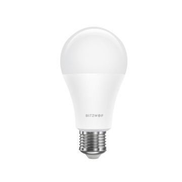 Bec Smart LED RGB, BlitzWolf BW-LT21, 10 W, Bulb, 900 LM, 3000K, E27, Comanda vocala