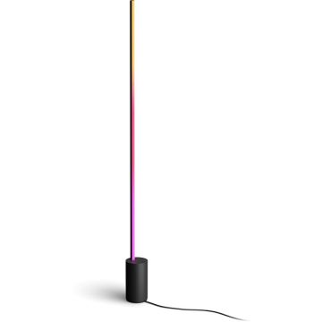 Philips Lampadar LED RGB inteligent Philips Hue Gradient Signe floor, 29W, 1800 lm, lumina alba si colorata, IP20, 145.8 cm, Aluminiu, Negru