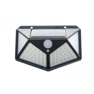 Lampa solara 100 LED, senzor de noapte, senzor de miscare