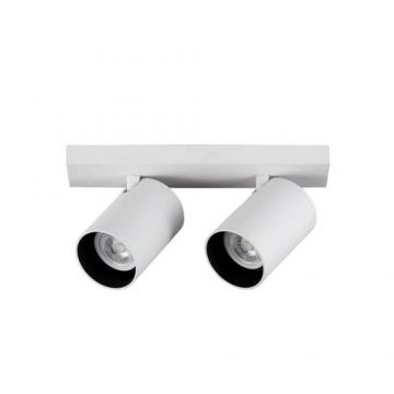 Spot inteligent dublu Yeelight Smart Spotlight, Wi-Fi, 2xGU10, 700 lm, dimabil, LED RGB, control vocal (Alb)