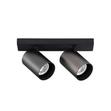 Spot inteligent dublu Yeelight Smart Spotlight, Wi-Fi, 2xGU10, dimabil, 700lm, LED RGB, control vocal (Negru)