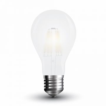 Bec LED - 6W Filament E27 A60 Mat Alb rece