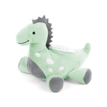 Jucarie de plus cu proiector si sunete Chipolino Dino Green