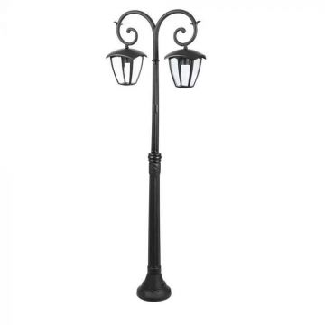 Lampa de gradina 2xE27 1410mm IP44 Negru