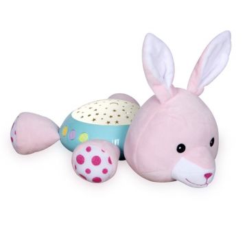 Lampa de veghe cu proiector Lorelli Bunny Pink