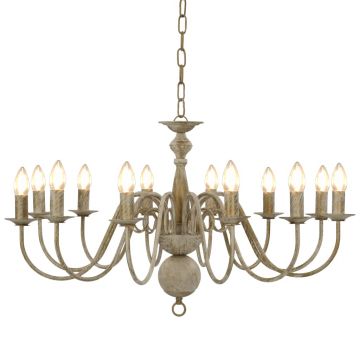 Candelabru alb vintage 12 becuri E14