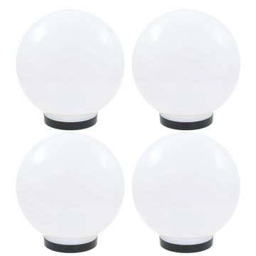 Lămpi glob cu LED 4 buc. 25 cm PMMA sferic