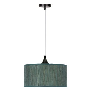 Lustră verde-închis cu abajur textil ø 30 cm Patti – Candellux Lighting