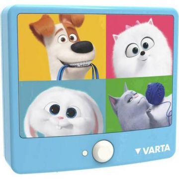 Lampa LED de veghe Varta Secret Life of Pets Night, senzor de miscare, 25 lm, lumina calda