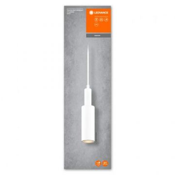 Pendul cu montaj pe sina Ledvance TRACKLIGHT CYLINDER, 1xGU10 (neinclus), max 35W, IP20, Ø55, lungime cablu 1.5m, Alb