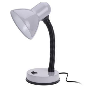 Lampa de birou, metal/plastic, 40 W, bej