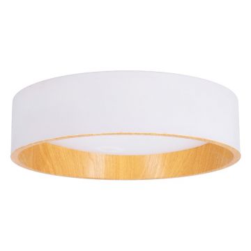 Lustră albă-în culoare naturală LED ø 40 cm Lazio – Candellux Lighting