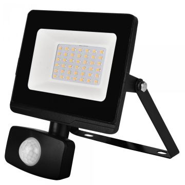 Samus Proiector LED cu senzor de miscare Samus SLPR2810LM-30W-6500K-PIR, negru