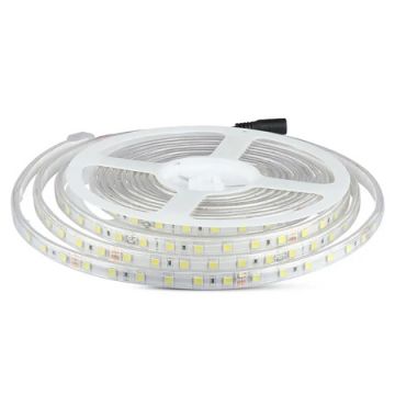 BANDA LED SMD5050 24V 60LED/M 6400K IP65 5M