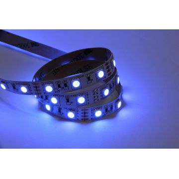 banda led smd5050 rgb 12v 60led/m 14.4w/m ip20 5m well