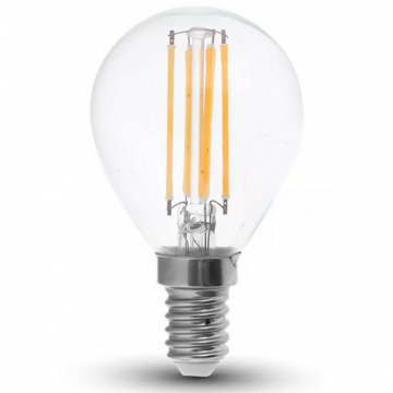 Bec cu filament LED SKU-2846 E14 P45 6W 4000K lumina alba neutra