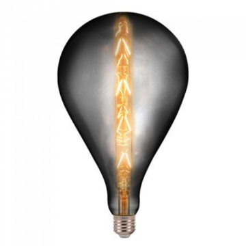 Bec LED cu filament SKU-45651 Model Smoky G165 E27 8W 2200K lumina alba calda