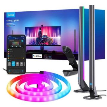 Govee Kit Banda LED Govee DreamView G1 Pro Gaming Light B604A311, RGBIC, Wi-Fi, single camera, Voice Assistants, 1.8m