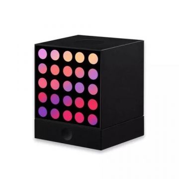 Lampa de birou LED inteligenta Yeelight Cube Smart Lamp, Matrix, 6.5 W, 2100 mAh, iluminare RGB, Wireless (Negru)