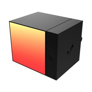 Lampa de birou LED inteligenta Yeelight Cube Smart Lamp, Panel, 6.5 W, 2100 mAh, iluminare RGB, Wireless (Negru)