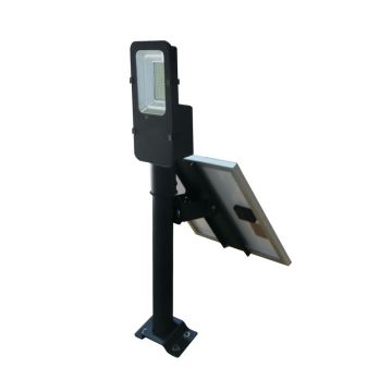 Lampa solara stradala LED 4000lm, Senzor miscare, 6000K