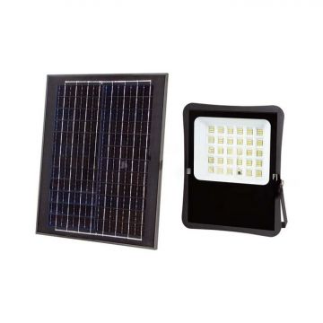 Proiector Solar LED 1200lm, Telecomanda, Culoare 6400K