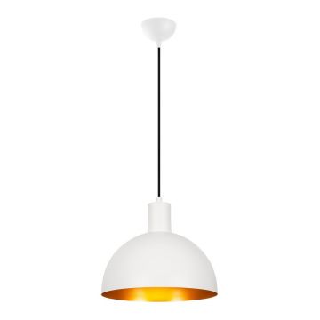 Lustră albă/aurie cu abajur din metal ø 30 cm Sivani – Opviq lights