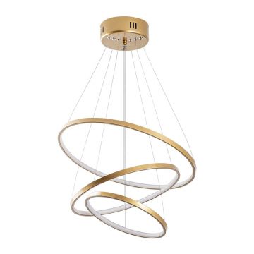 Lustră aurie LED ø 50 cm Simit – Opviq lights