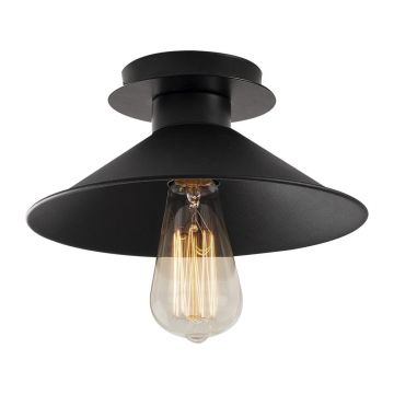 Plafonieră neagră cu abajur din metal ø 24 cm Berceste – Opviq lights