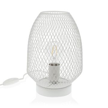 Lampa de masa White, Versa, 1 x E27, 60W, 18x27 cm, metal