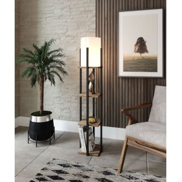 Lampadar Nora SRC Natural Negru