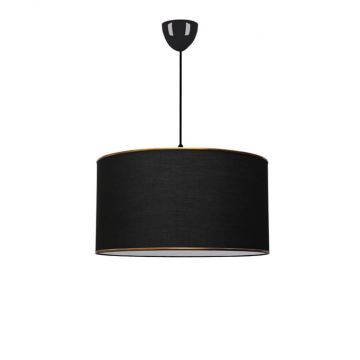 Lustra cu o singura lumina PWL-1091, E27 negru, 38x70 cm